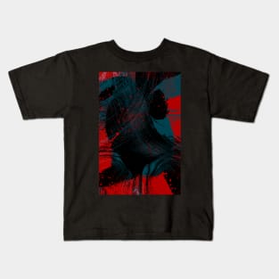 Abstract-Black and blood Kids T-Shirt